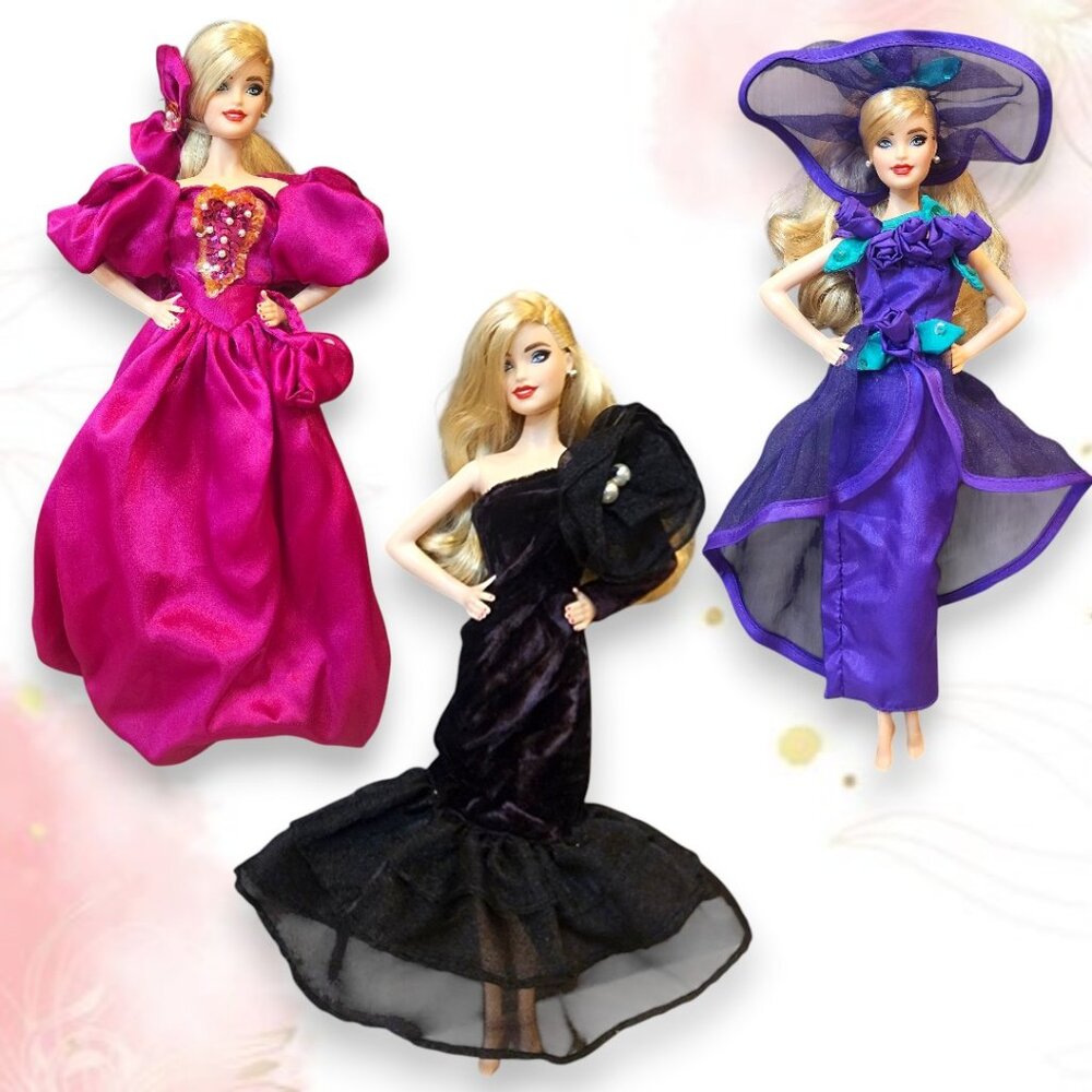 1995 Barbie Designer Garden Party Outfits Brass Key Clone